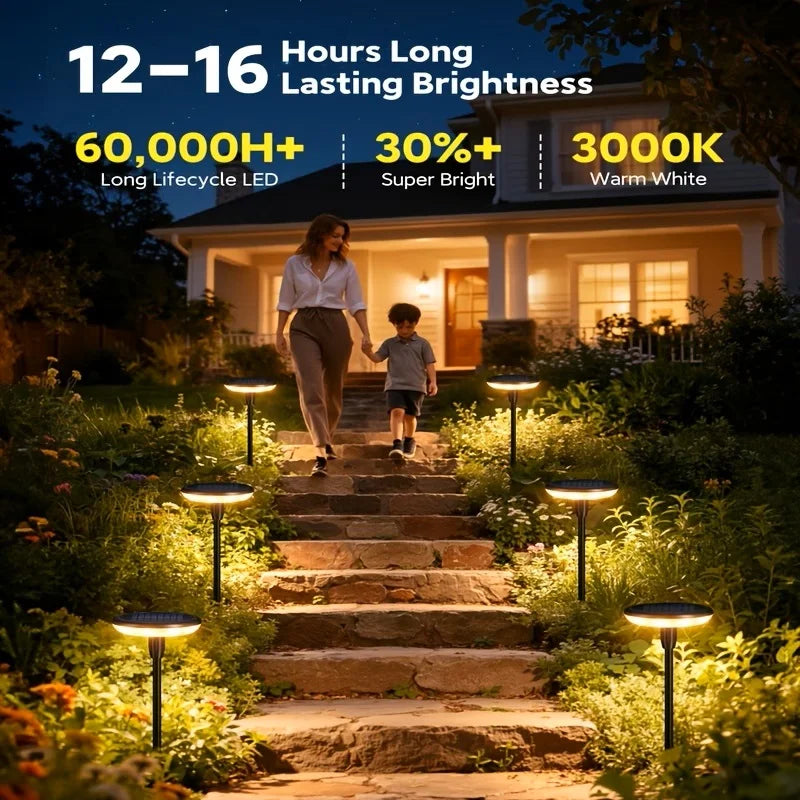 KPSTEK Solar Powered Swaying Pathway Lights for Garden Landscaping