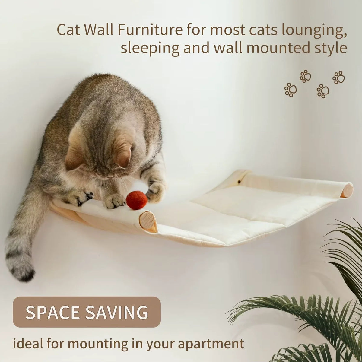 CWV Wall Mounted Cat Hammock Climbing Shelves And Perches