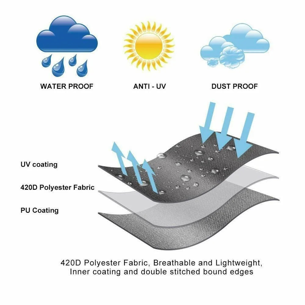 Premium Outdoor L Shape Waterproof Furniture Cover For Patio Use