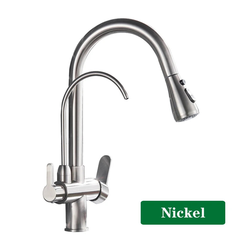 Alenartwater Kitchen Faucet With 360 Swivel And Pullout Sprayer