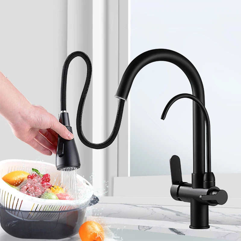 Alenartwater Kitchen Faucet With 360 Swivel And Pullout Sprayer