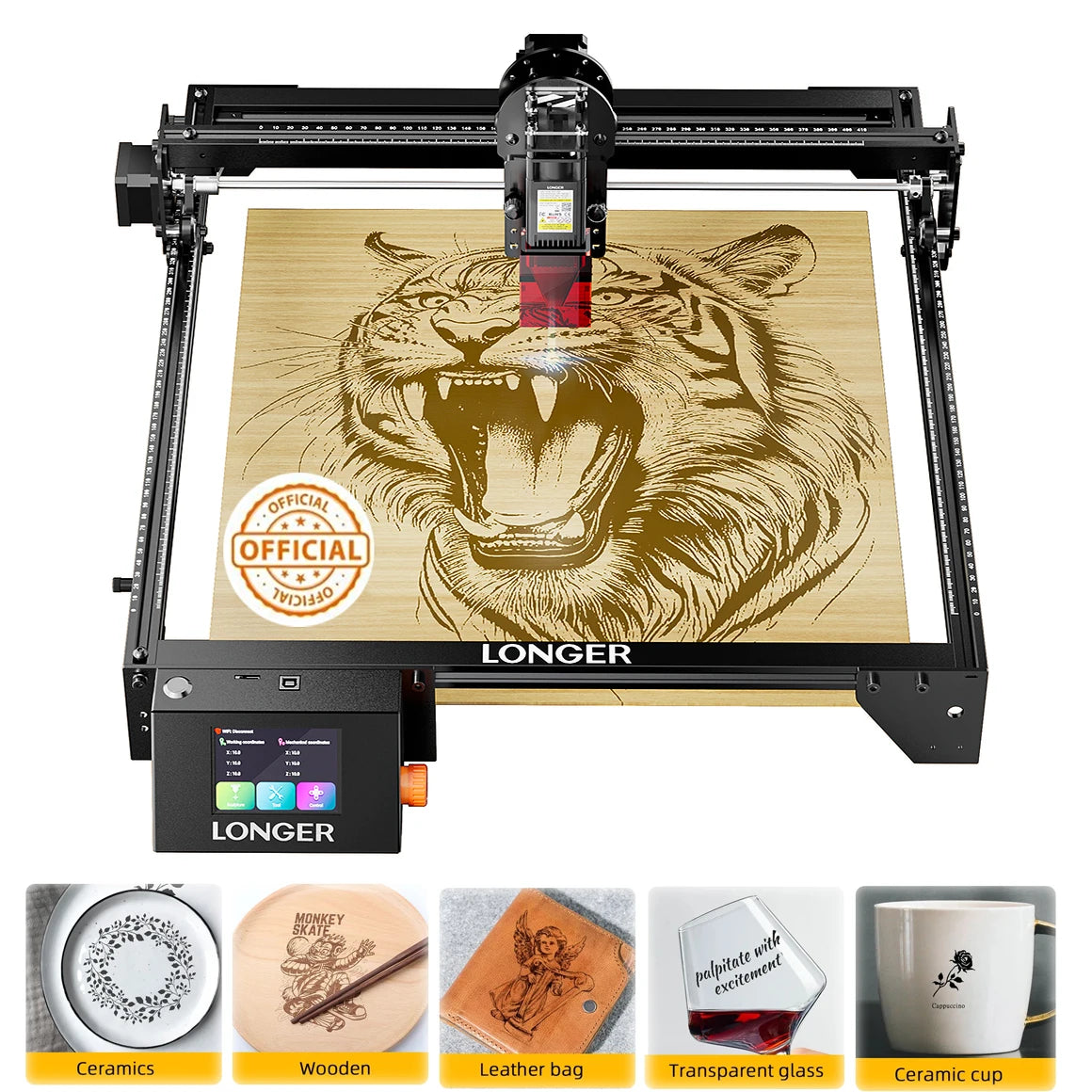 LONGER RAY5 Smart Laser Engraver and Cutter for Wood and Acrylic