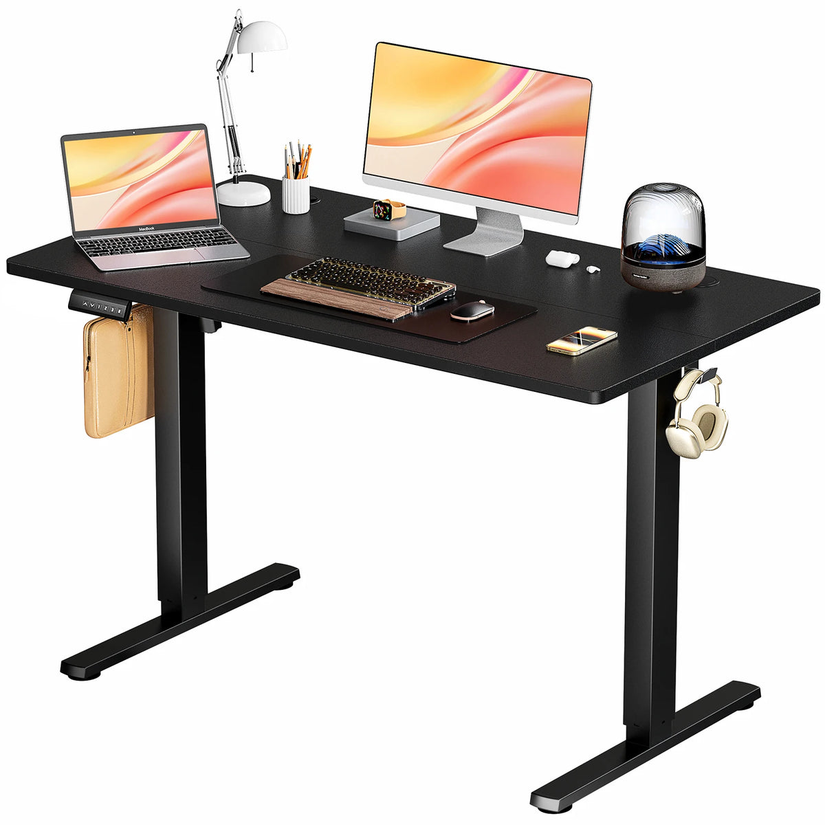 JHK Electric Height Adjustable Standing Desk for Home Office Workspaces