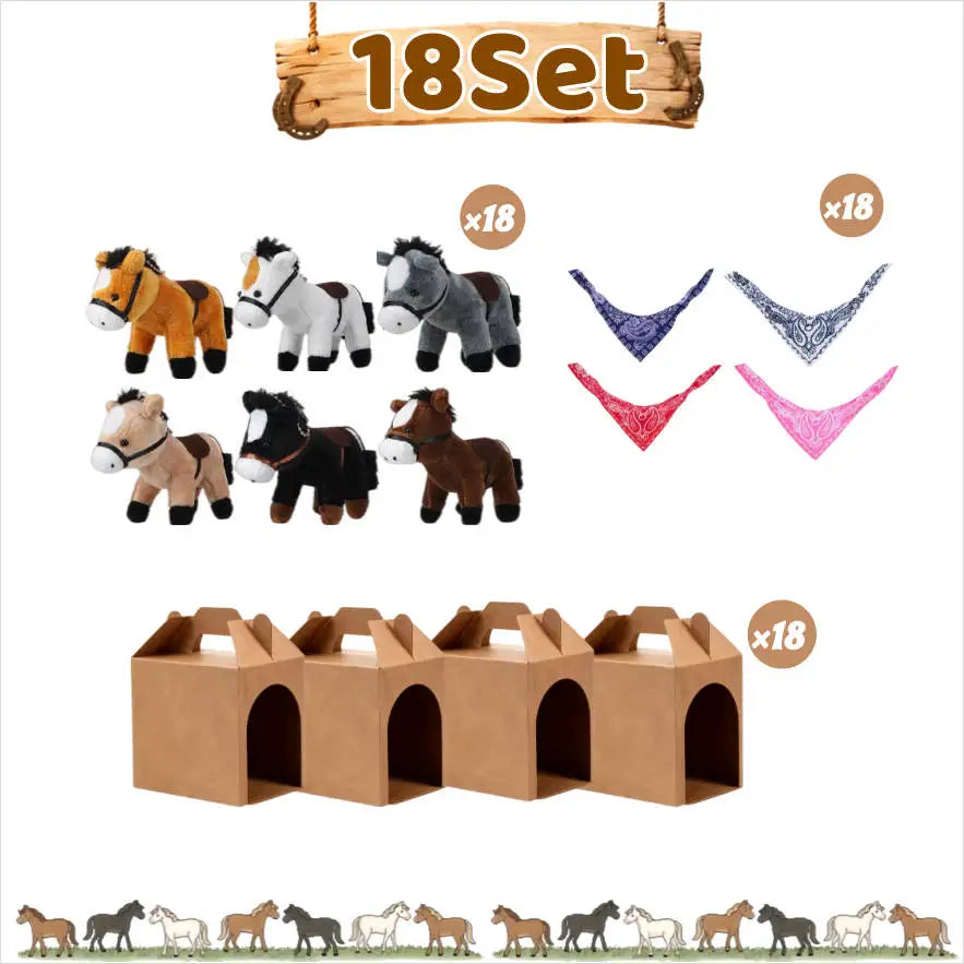 Premium Stuffed Horse Plush Toy For Kids Birthday Party Favors