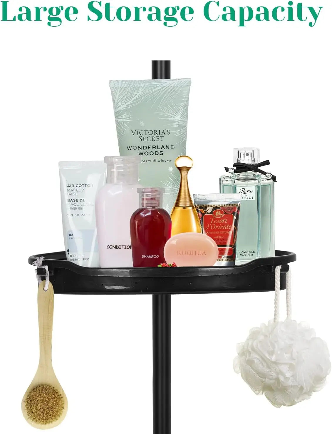 Telescopic Corner Shower Caddy Rust Proof Bathroom Storage Rack Organizer