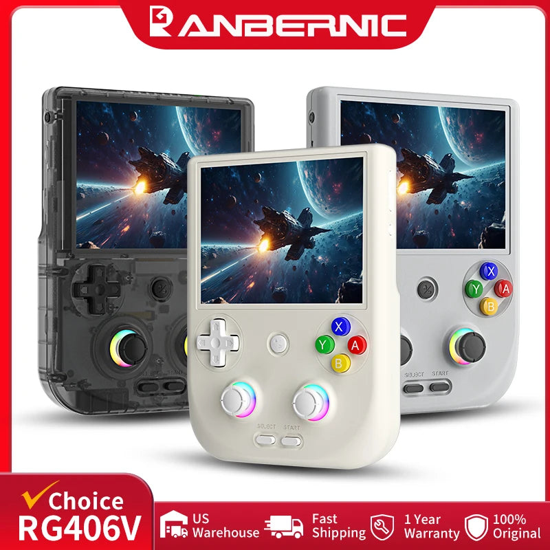 Anbernic RG406V Retro Handheld Gaming Console With Hall Joysticks