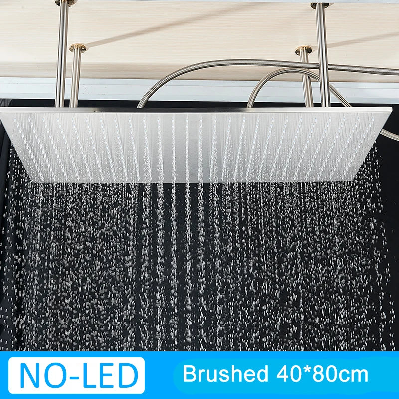 Shinesia LED Rainfall Shower Head With Changing Lights
