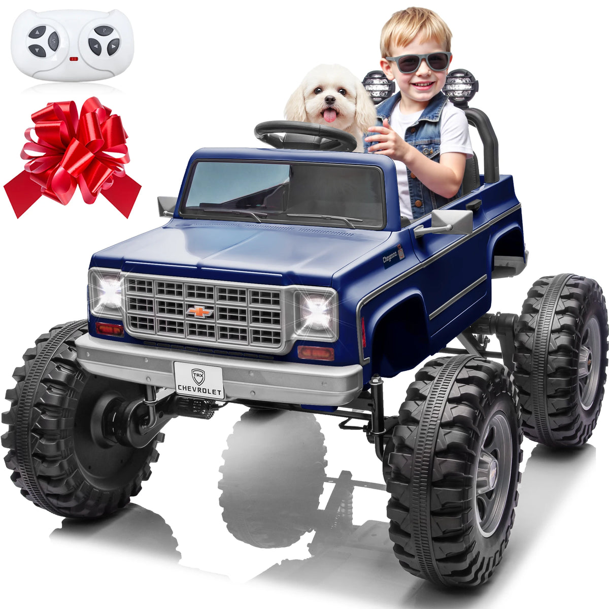 JOYRACER Licensed Chevrolet Cheyenne Ride On Car for Kids