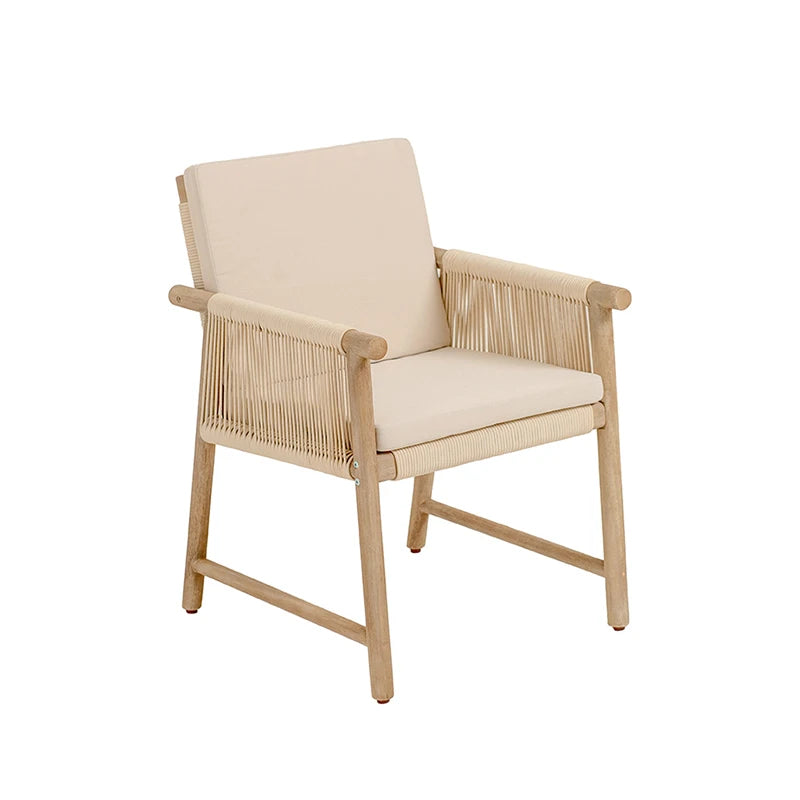 Outdoor Wooden Table And Chair Set For Courtyards And Balconies