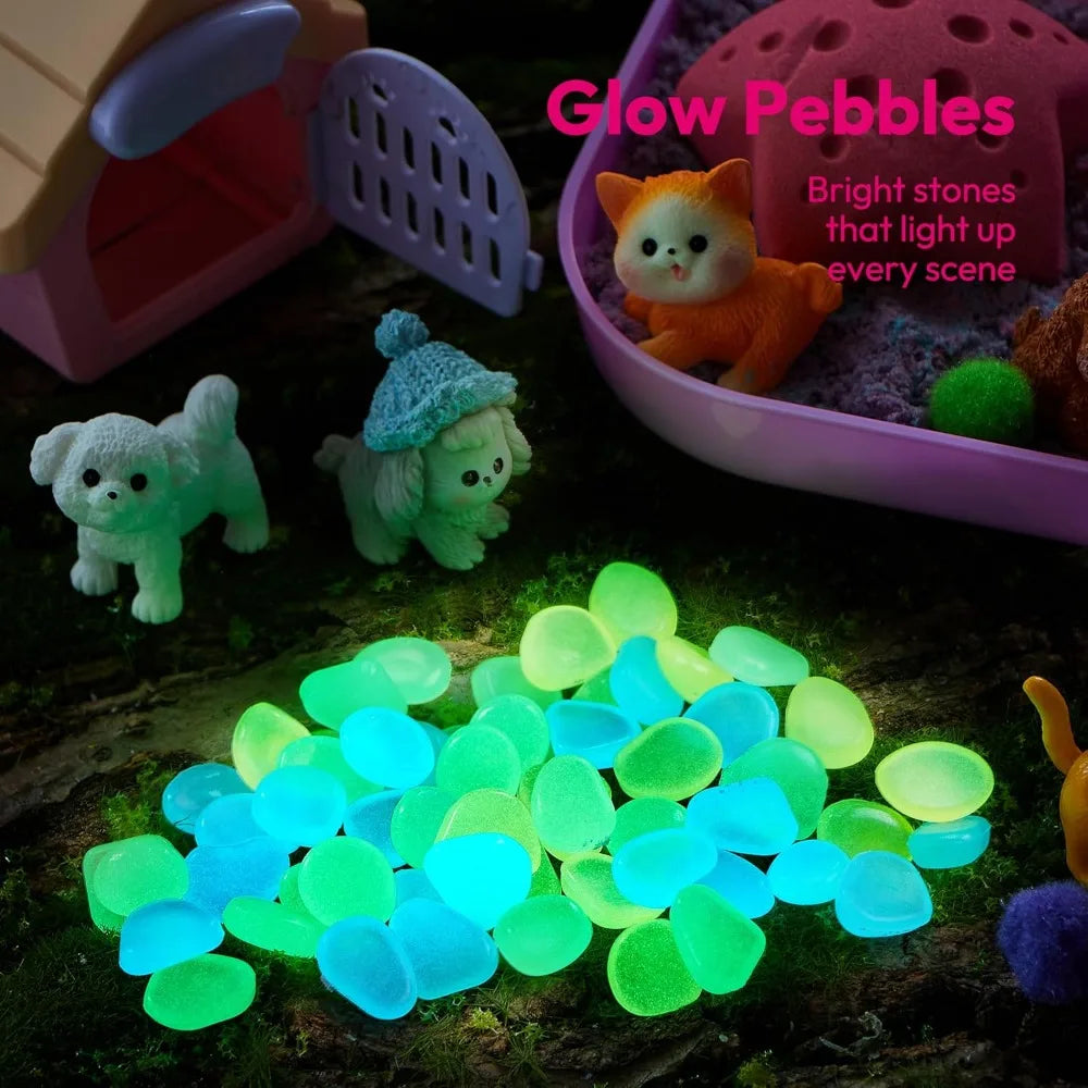 Joyfy Kids Sensory Bin With Glow In The Dark Stones
