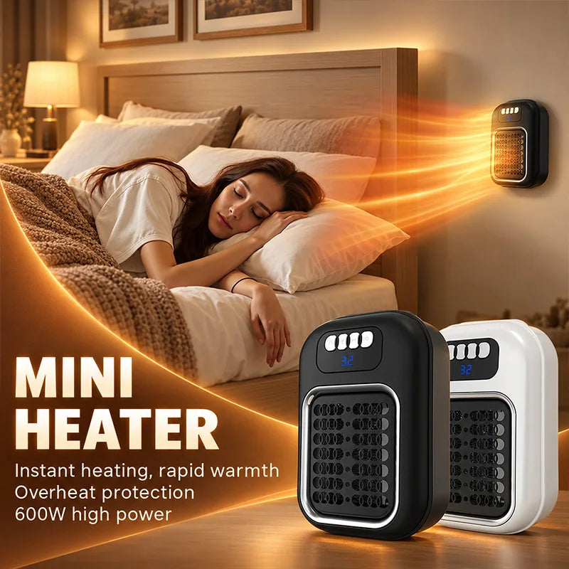 Portable Electric Patio Heater Warm Air Fan For Indoor Use