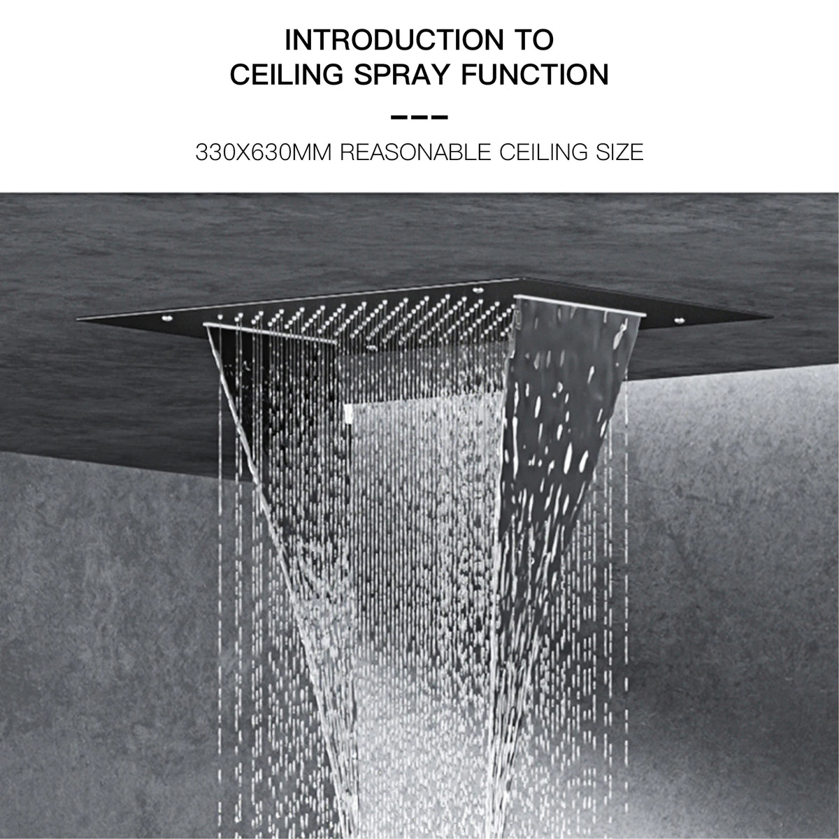 Aitana Wall Mounted Brass Multi Function Shower System