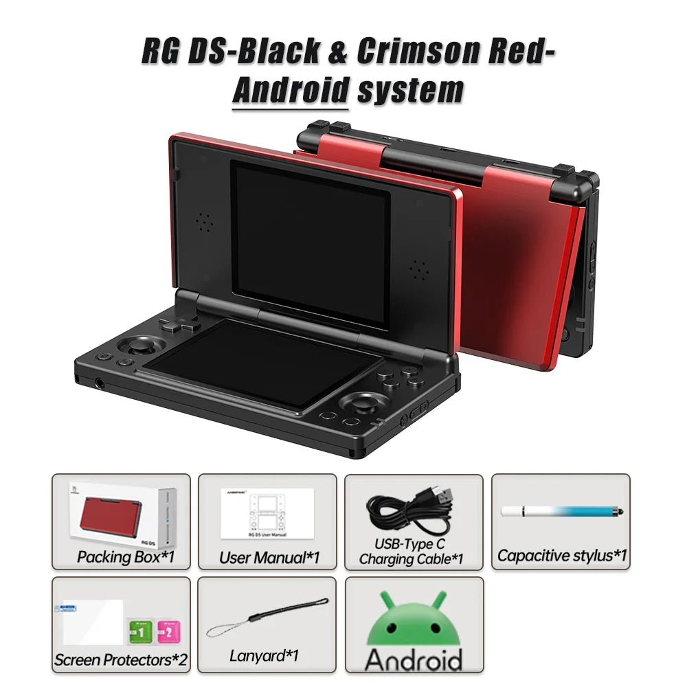 Anbernic RG DS Dual Screen Handheld Gaming Console Android 14