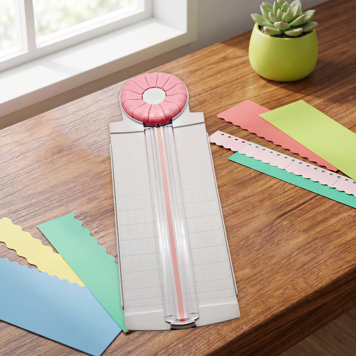 Multi Function Paper Trimmer With 12 Interchangeable Craft Blades