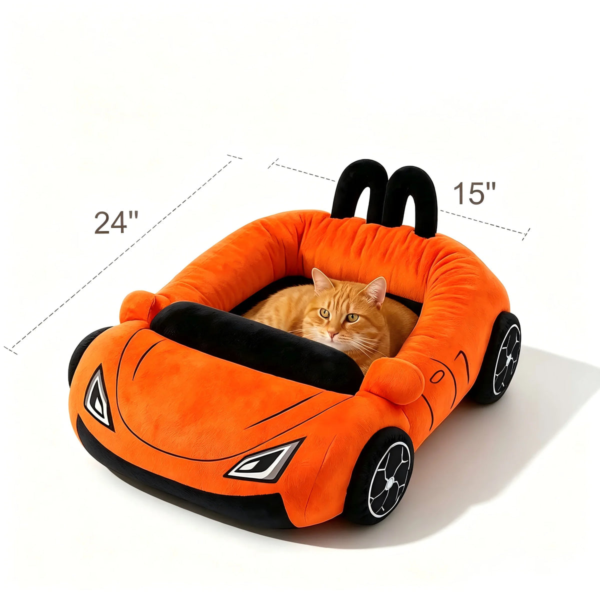 CWV Supercar Cat Bed With Soft Cozy Washable Pillow