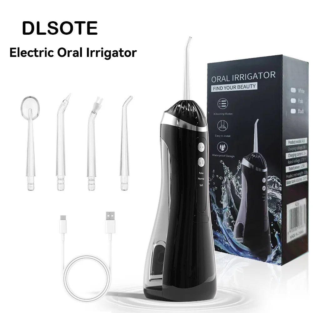 Dlsote Portable Rechargeable Oral Irrigator Wireless Dental Water Flosser