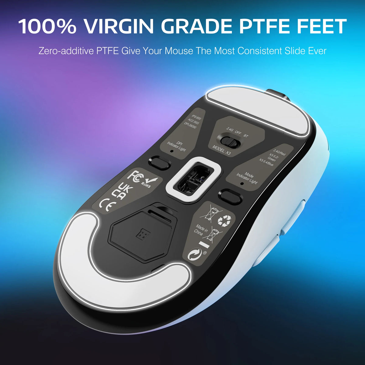 Attack Shark X3 Wireless Gaming Mouse With Triple Mode Connectivity
