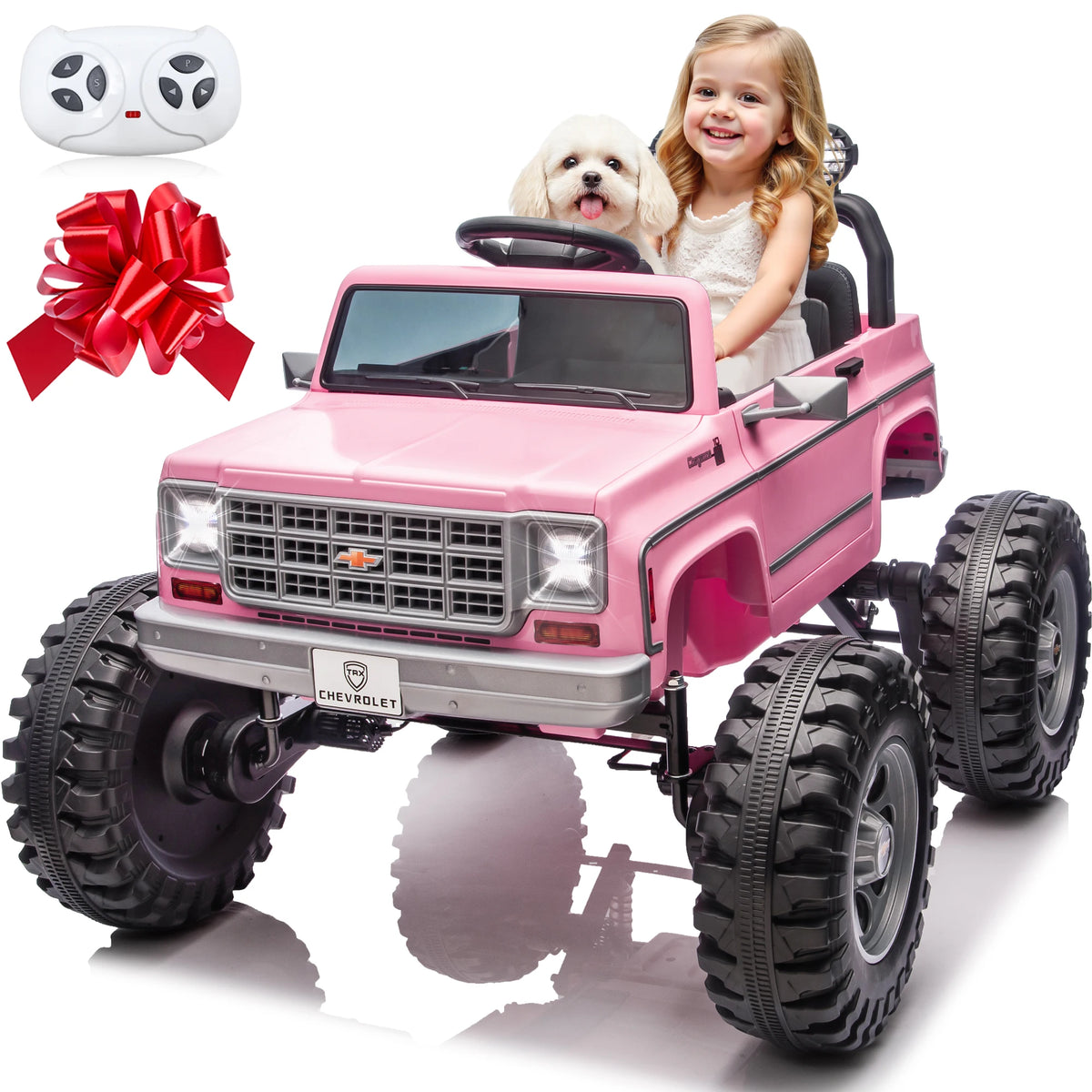 JOYRACER Licensed Chevrolet Cheyenne Ride On Car for Kids