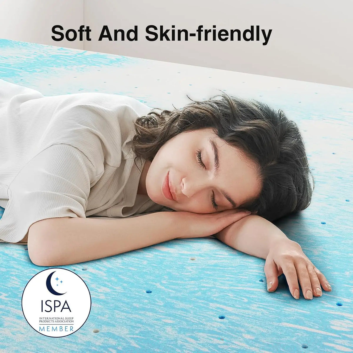Novilla Cooling Gel Memory Foam Mattress Topper Ventilated Design