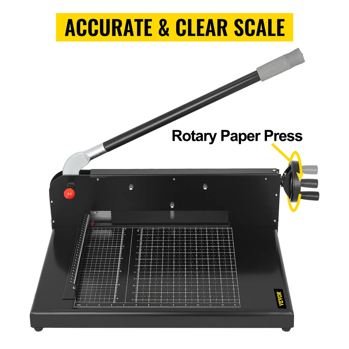 SucceBuy Heavy Duty Manual Guillotine Paper Cutter for Office Use
