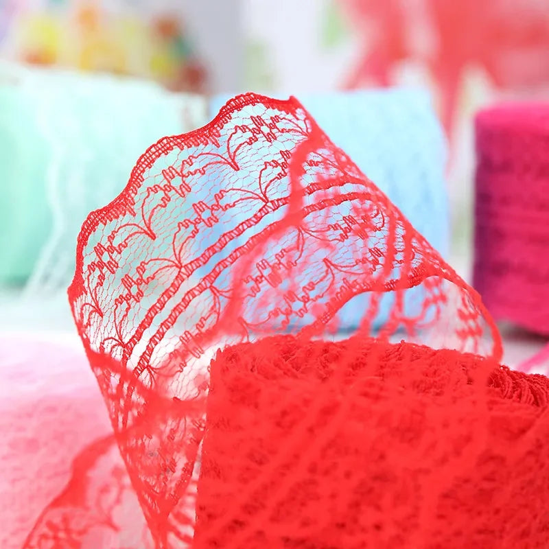 Woven Lace Ribbon Trim for Sewing Apparel and DIY Crafts
