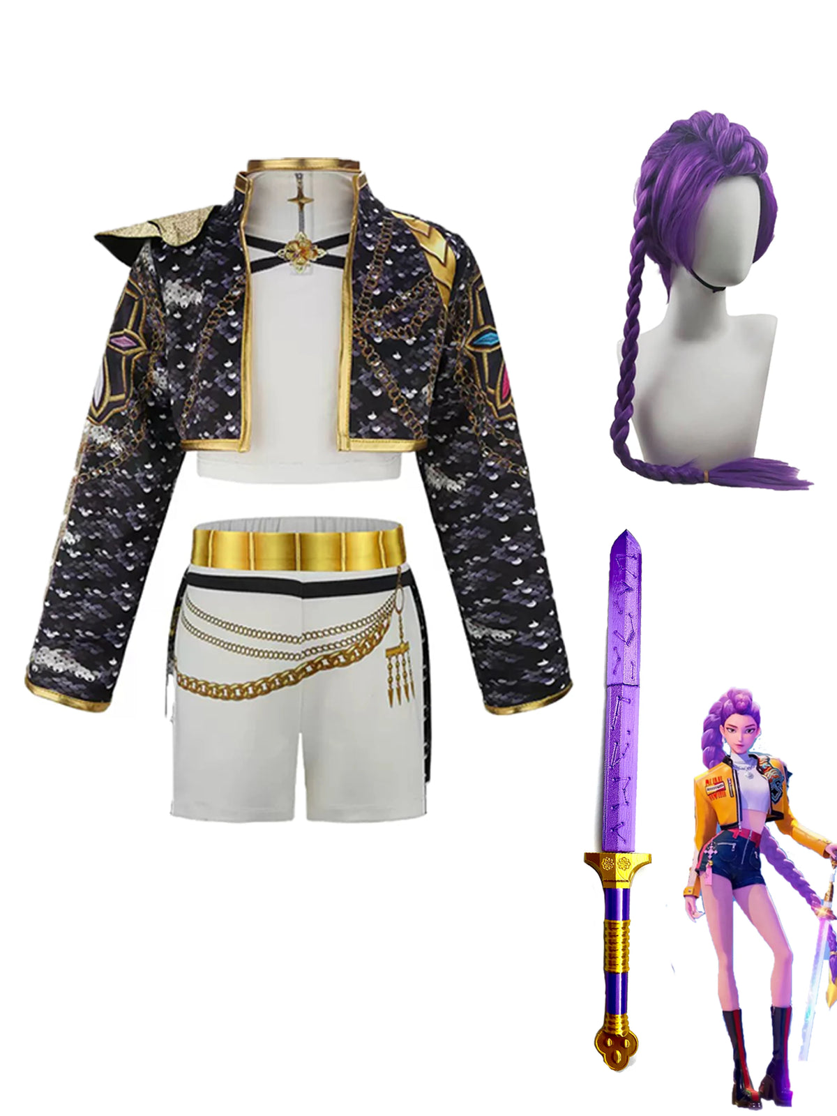 Hasbro Rumi Kpop Singer Dress Up Costume Set for Kids
