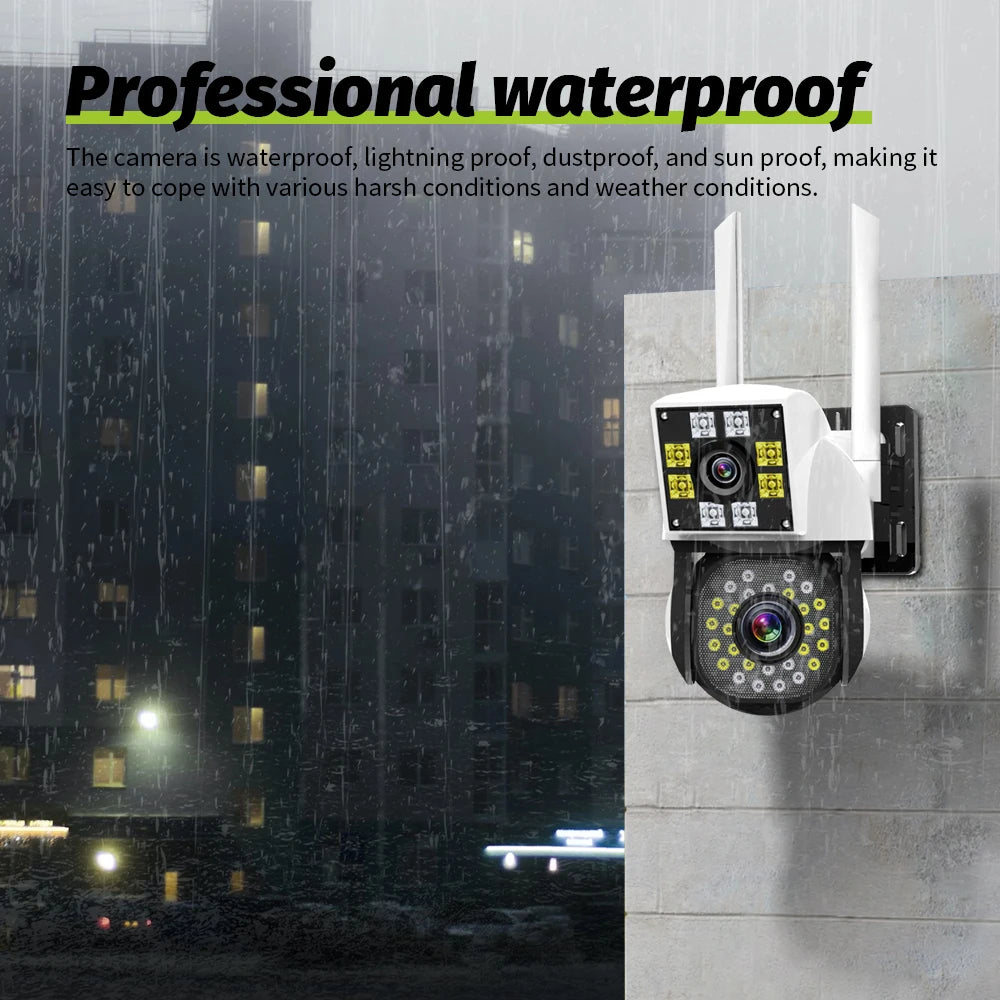 Neye Dual Lens Wireless WiFi Outdoor Security Camera Night Vision
