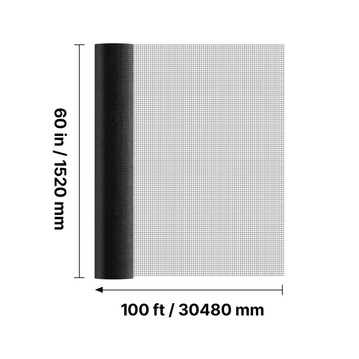 SucceBuy Galvanized Vinyl Coated Welded Wire Mesh for Garden Fencing