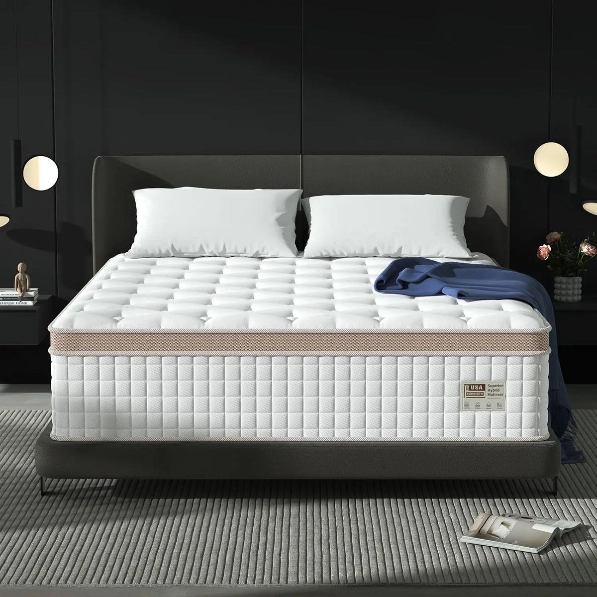 BedStory Hybrid Mattress With Gel Memory Foam And Pocket Springs