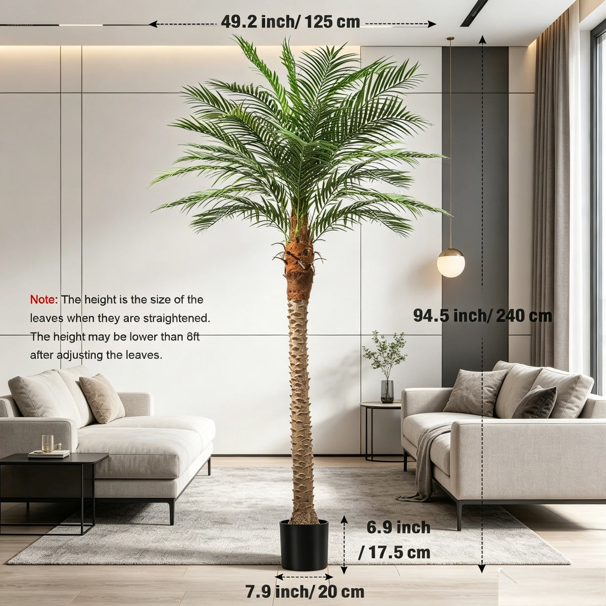 Olitree Artificial Golden Cane Palm Tree for Home and Patio Decor
