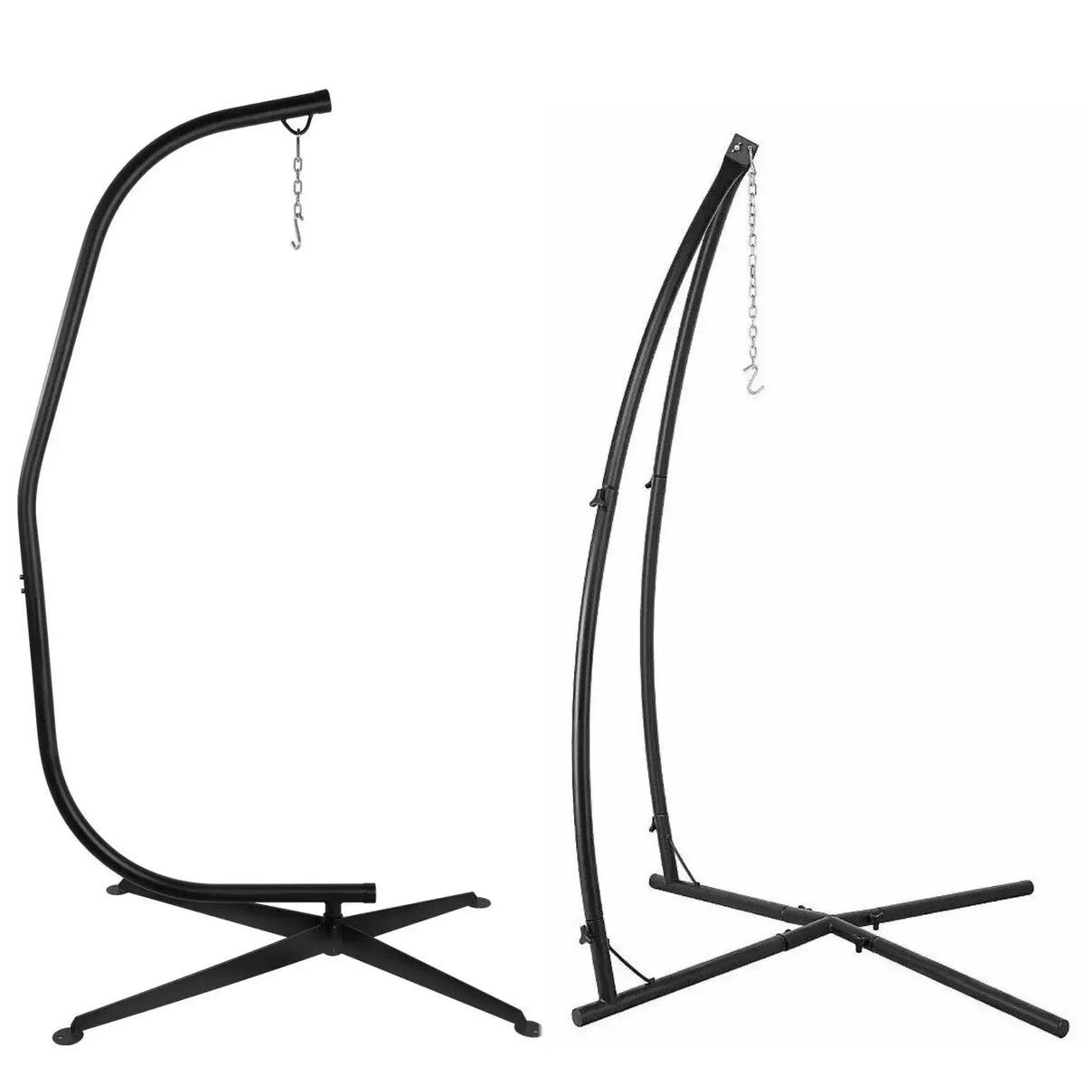 Homfa Heavy Duty Metal Hanging Chair Stand For Outdoor Porch