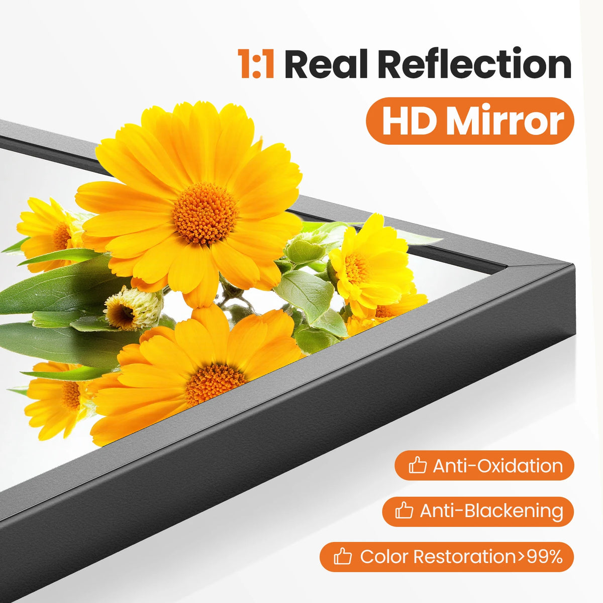 MCQ Arched Wall Mounted Bathroom Mirror With Aluminum Frame