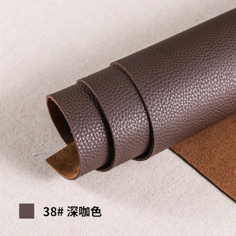 Thickened Soft PU Suede Lychee Faux Leather Sewing Fabric
