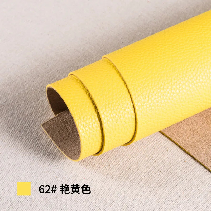 Thickened Soft PU Suede Lychee Faux Leather Sewing Fabric