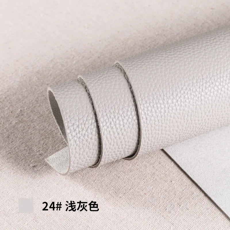 Thickened Soft PU Suede Lychee Faux Leather Sewing Fabric