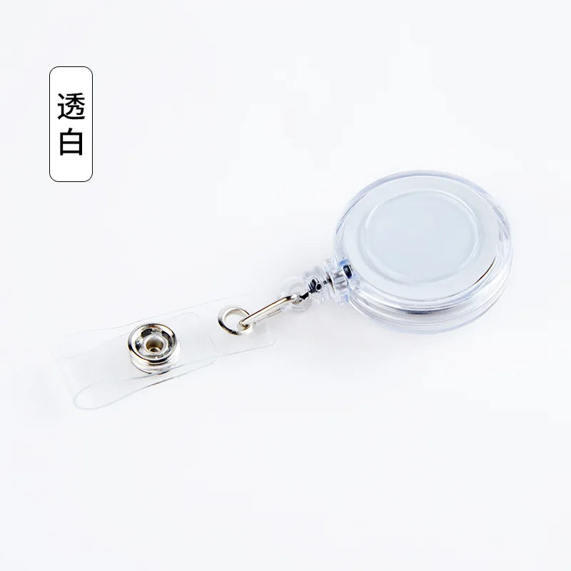 Retractable Badge Reel Set With Heavy Duty ID Card Holder