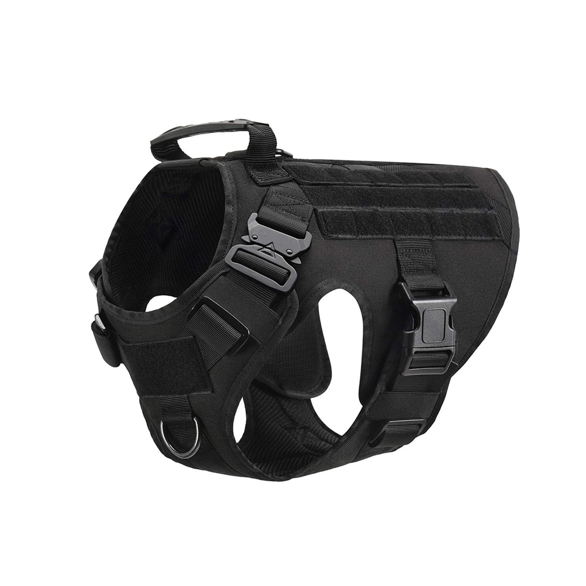 Petavel Tactical Dog Harness With Molle Pouches And Leash