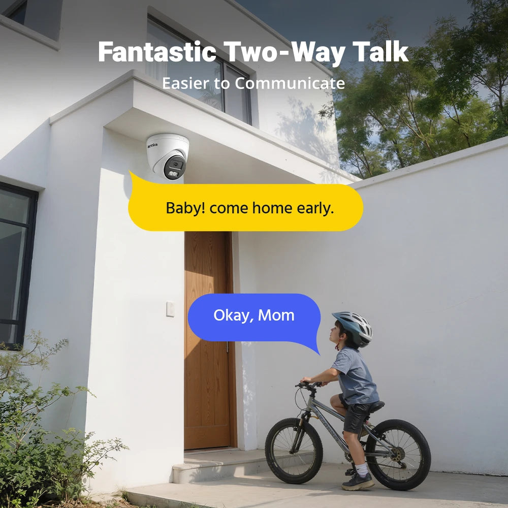 ANNKE 3K Dual Light PoE Security Camera System With NVR
