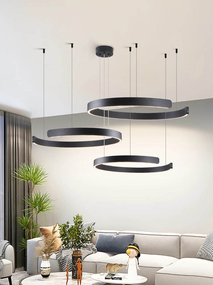 SLL Modern Nordic LED Ring Pendant Light for Living Spaces