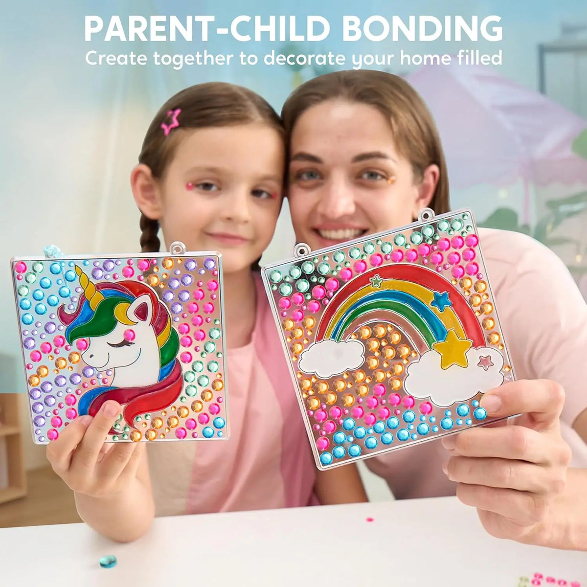 Joyfy Suncatcher Window Art And Gem Craft Kit for Kids