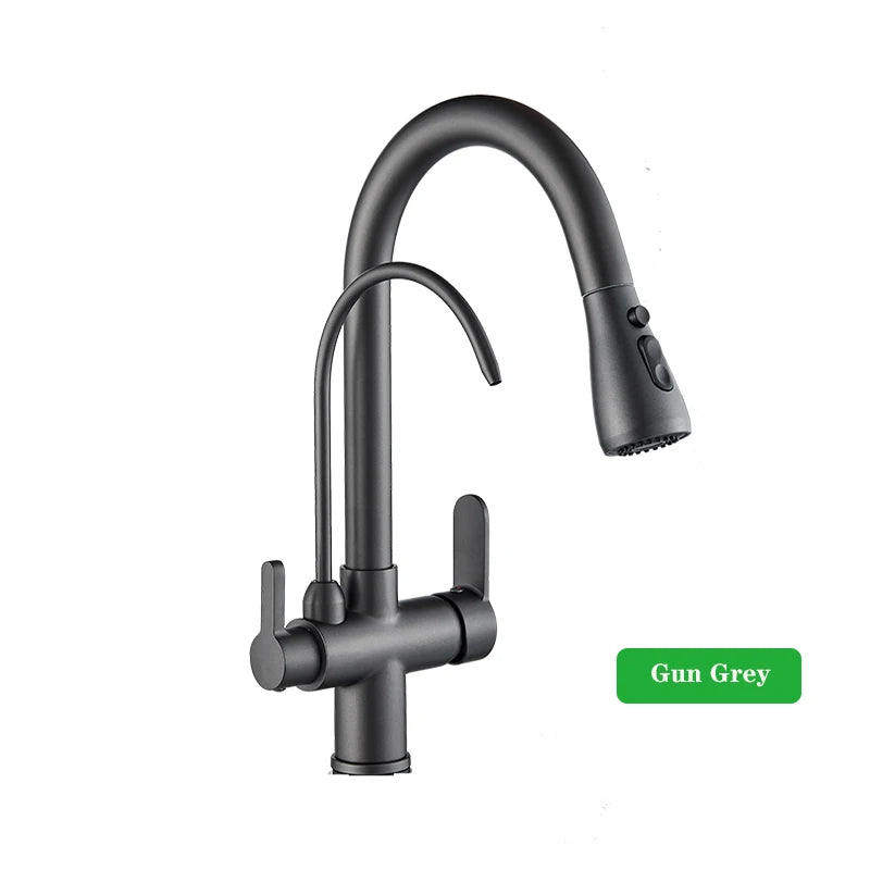 Alenartwater Kitchen Faucet With 360 Swivel And Pullout Sprayer