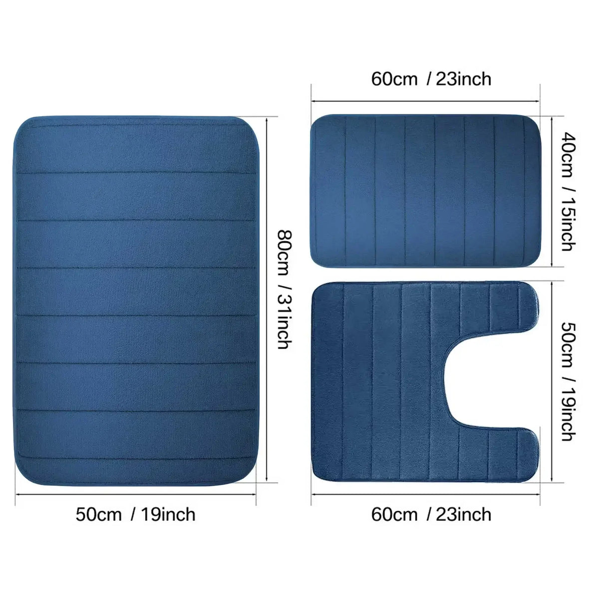 Non Slip Memory Foam Mat Designed For Quick Bathroom Drying