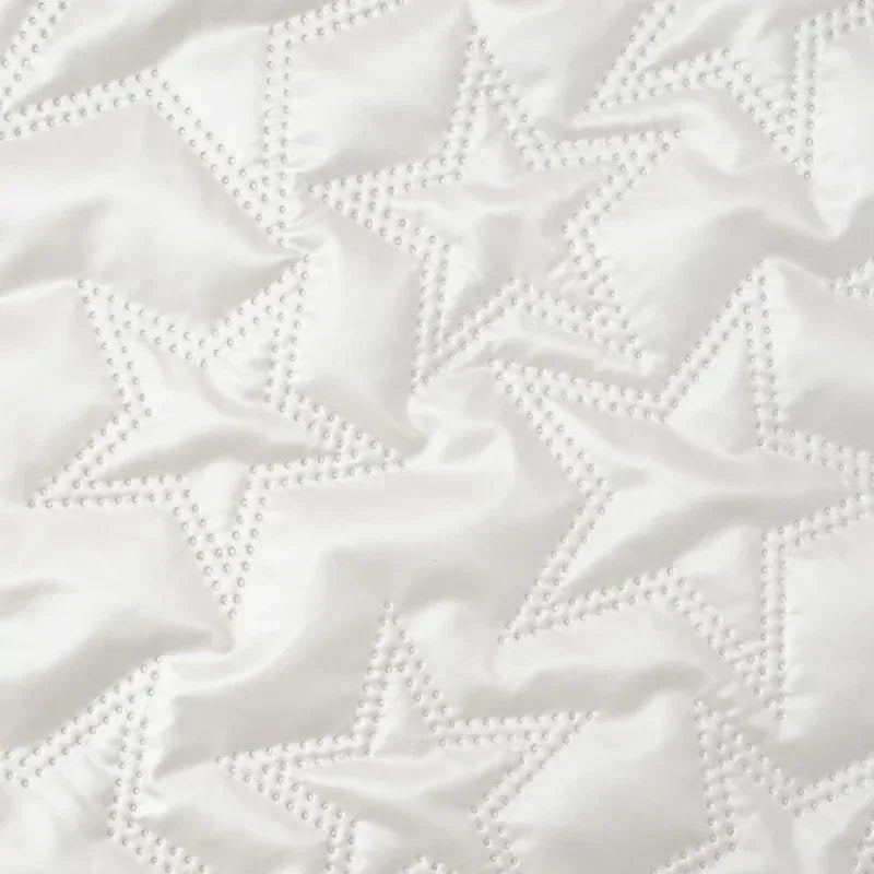 PU Artificial Leather Fabric Star Pattern For Sewing And Crafts