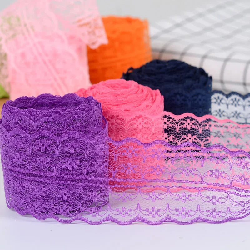 Woven Lace Ribbon Trim for Sewing Apparel and DIY Crafts