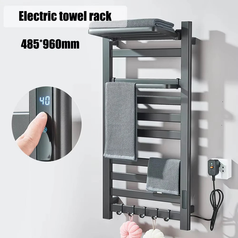 Onyzpily 304 Stainless Steel Electric Heated Towel Rack Touch Thermostat