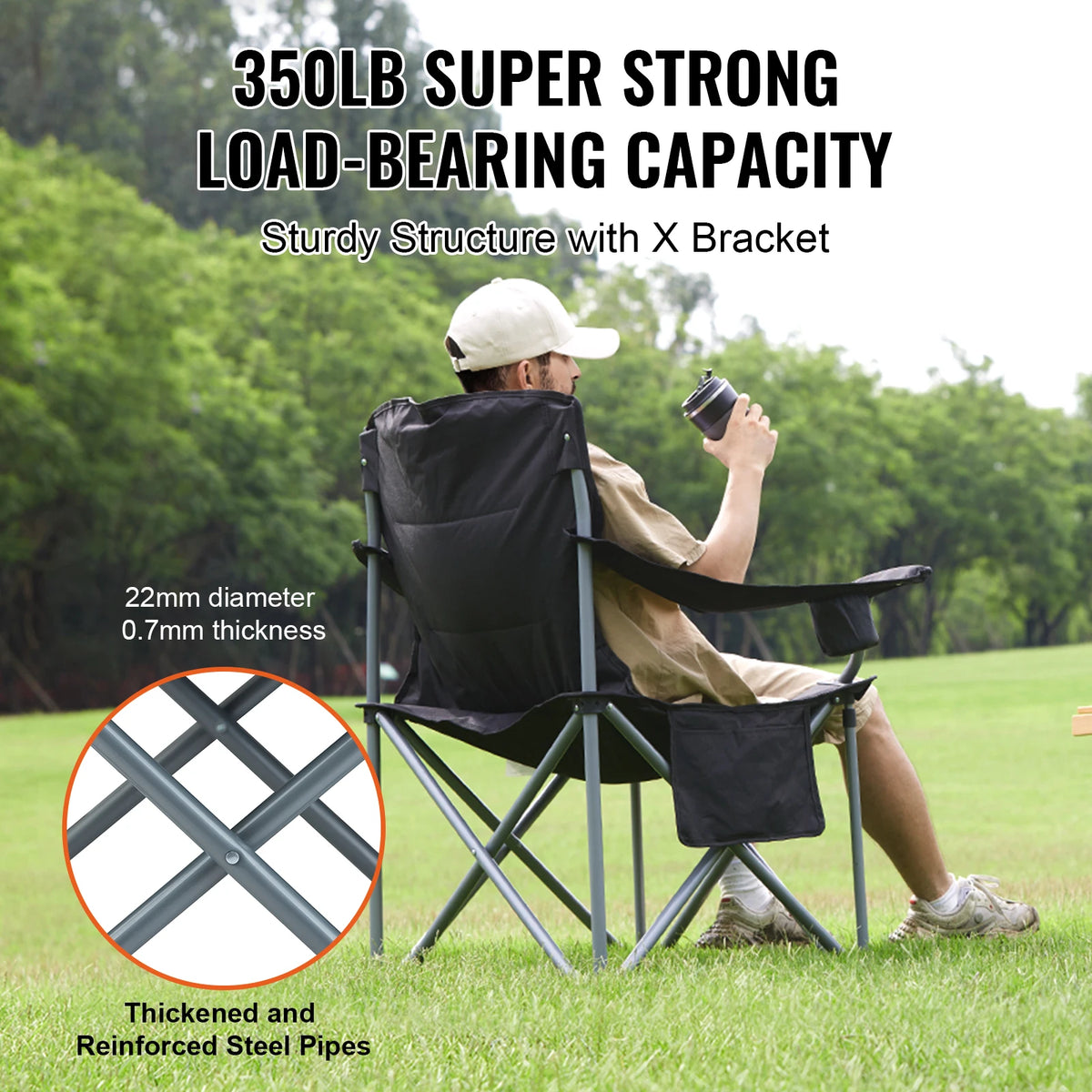 SucceBuy Ultralight Folding Outdoor Camping Chair Portable