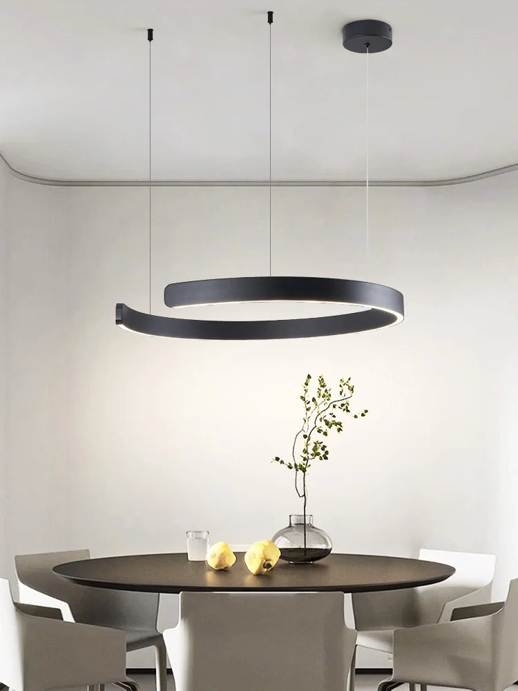 SLL Modern Nordic LED Ring Pendant Light for Living Spaces
