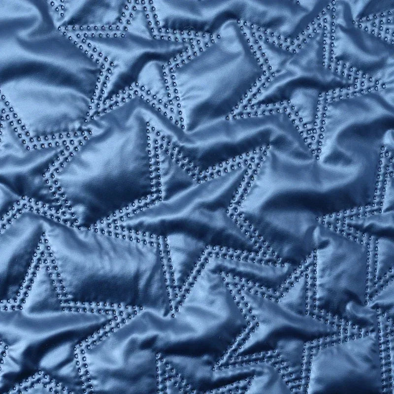 PU Artificial Leather Fabric Star Pattern For Sewing And Crafts