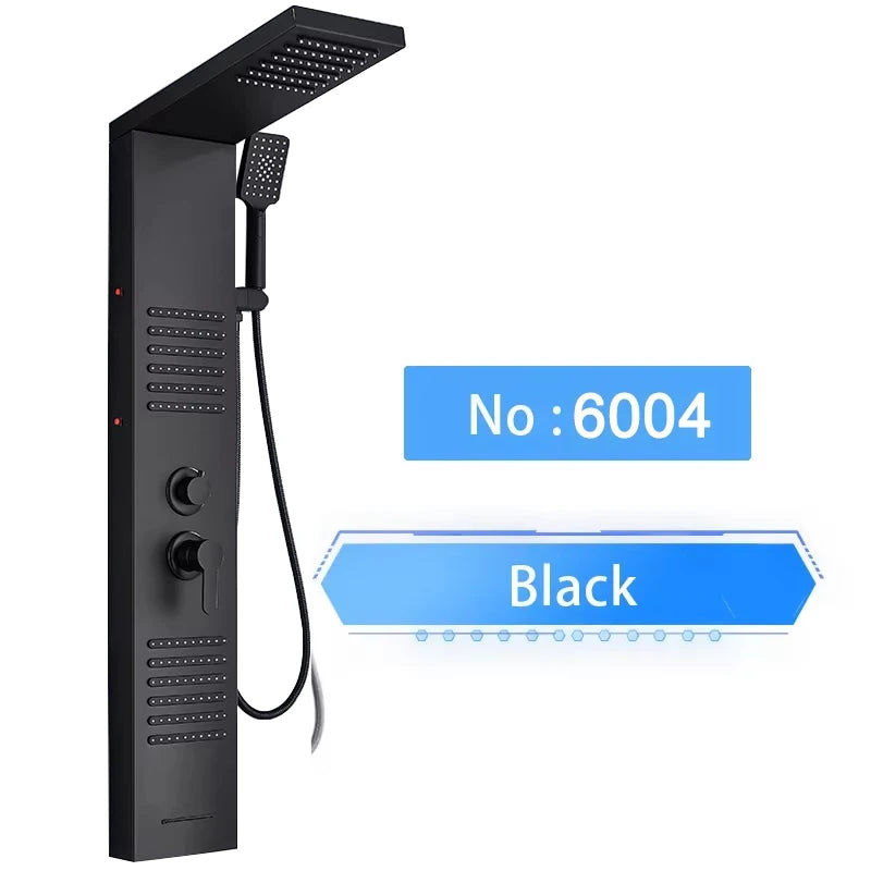 Shinesia LED Rain Shower Panel Spa Massage Jet Faucet System