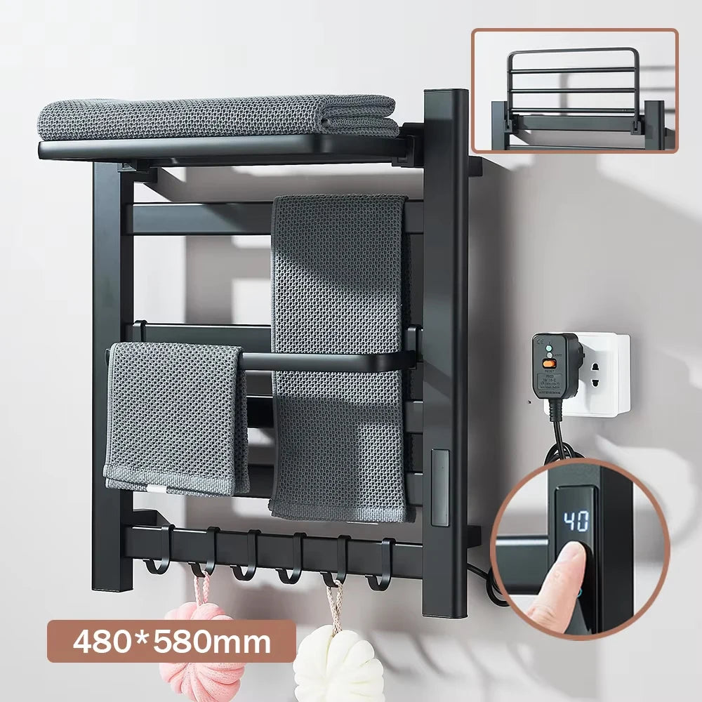 Onyzpily 304 Stainless Steel Electric Heated Towel Rack Touch Thermostat